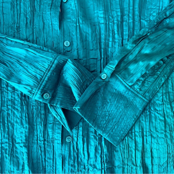 & Other Stories Green Long Sleeve Top with Open Back in sz. 4 - Picture 10 of 12